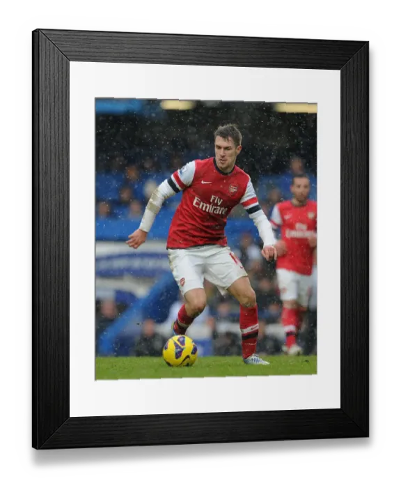 Framed Print : Aaron Ramsey in Action: Chelsea vs. Arsenal, Premier League 2012-13 Framed Print : Aaron Ramsey in Action: Chelsea vs. Arsenal, Premier League 2012-13