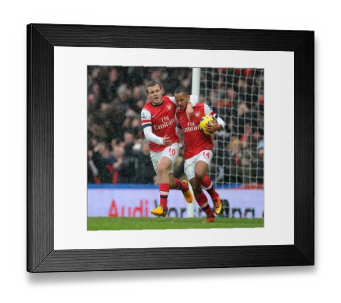 Framed Print : Theo Walcott's Thrilling Goal: A Heartfelt Moment between Walcott and Wilshere (Chelsea vs. Arsenal, Premier League 2012-13) Framed Print : Theo Walcott's Thrilling Goal: A Heartfelt Moment between Walcott and Wilshere (Chelsea vs. Arsenal, Premier League 2012-13)