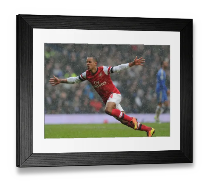 Framed Print : Theo Walcott's Thrilling Goal: A Stunner at Stamford Bridge (Chelsea vs. Arsenal, Premier League 2012-13) Framed Print : Theo Walcott's Thrilling Goal: A Stunner at Stamford Bridge (Chelsea vs. Arsenal, Premier League 2012-13)