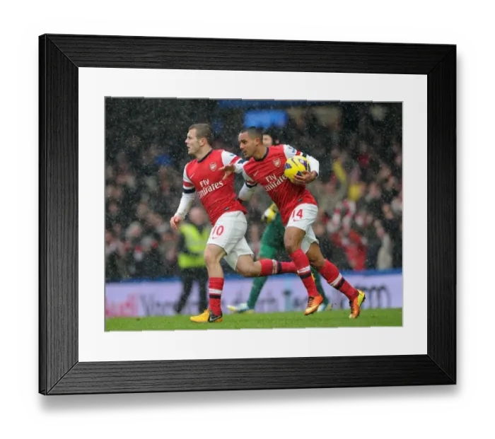 Framed Print : Theo Walcott's Game-Winning Goal: Jack Wilshere's Emotional Reaction (Chelsea vs. Arsenal, 2012-13) Framed Print : Theo Walcott's Game-Winning Goal: Jack Wilshere's Emotional Reaction (Chelsea vs. Arsenal, 2012-13)