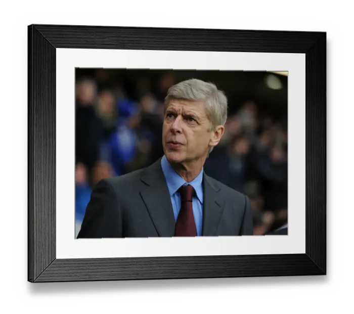 Framed Print : Arsene Wenger: Intense Focus Before Chelsea vs Arsenal (2012-13)