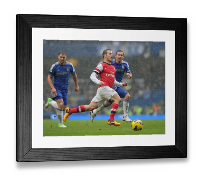 Framed Print : Jak Wilshere in Action: Chelsea vs. Arsenal, Premier League 2012-13 Framed Print : Jak Wilshere in Action: Chelsea vs. Arsenal, Premier League 2012-13