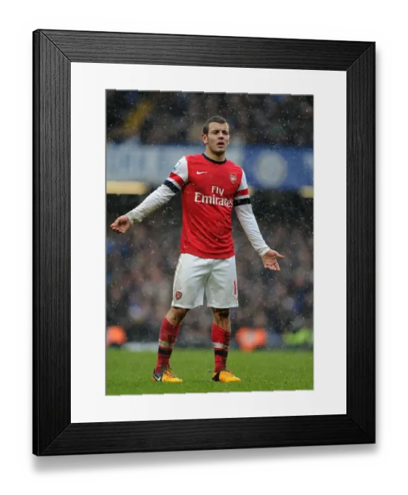 Framed Print : Jack Wilshere in Action: Chelsea vs Arsenal, Premier League 2012-13 Framed Print : Jack Wilshere in Action: Chelsea vs Arsenal, Premier League 2012-13