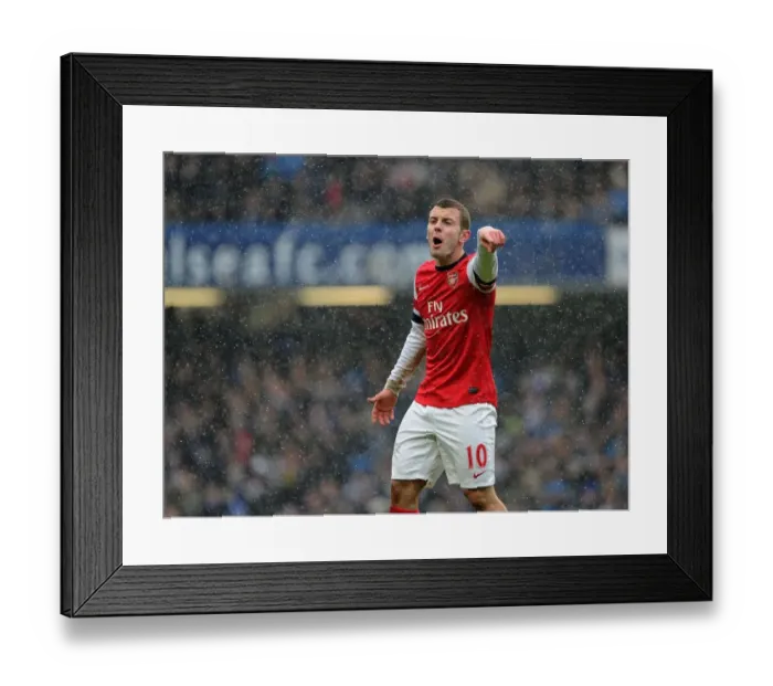 Framed Print : Jack Wilshere: In Action Against Chelsea, Premier League 2012-13