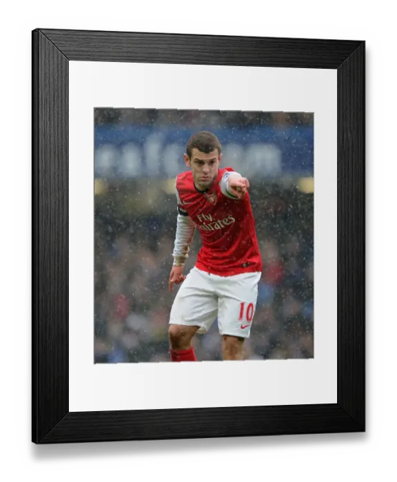 Framed Print : Jack Wilshere: In Action Against Chelsea, Premier League 2012-13