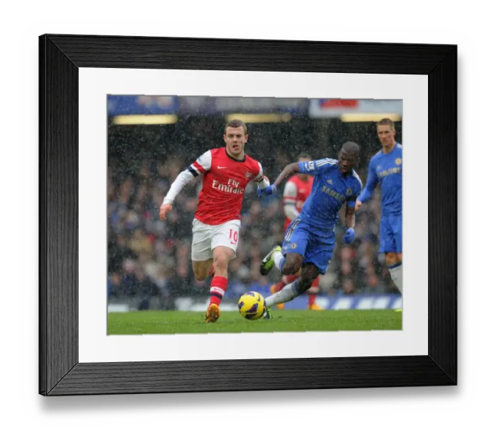 Framed Print : Clash of Midfield Titans: Wilshere vs. Ramires, Premier League 2012-13 Framed Print : Clash of Midfield Titans: Wilshere vs. Ramires, Premier League 2012-13