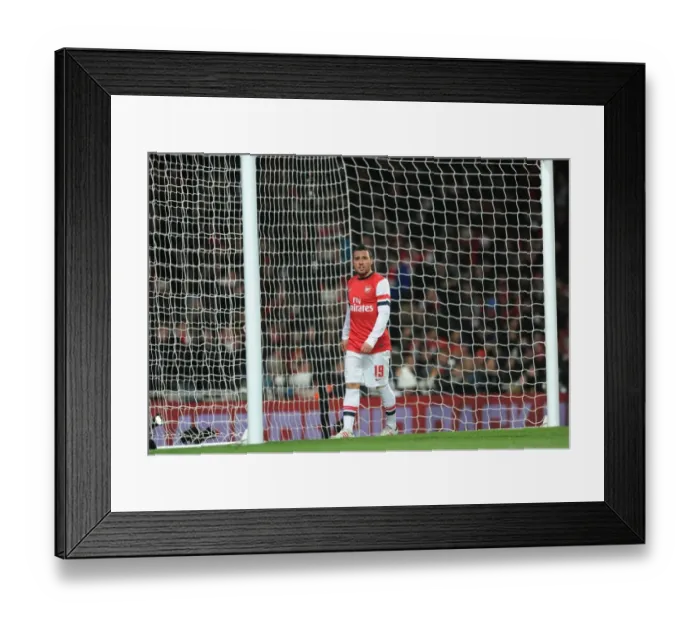 Framed Print : Santi Cazorla in Action: Arsenal vs Swansea City - FA Cup Third Round Replay, 2013