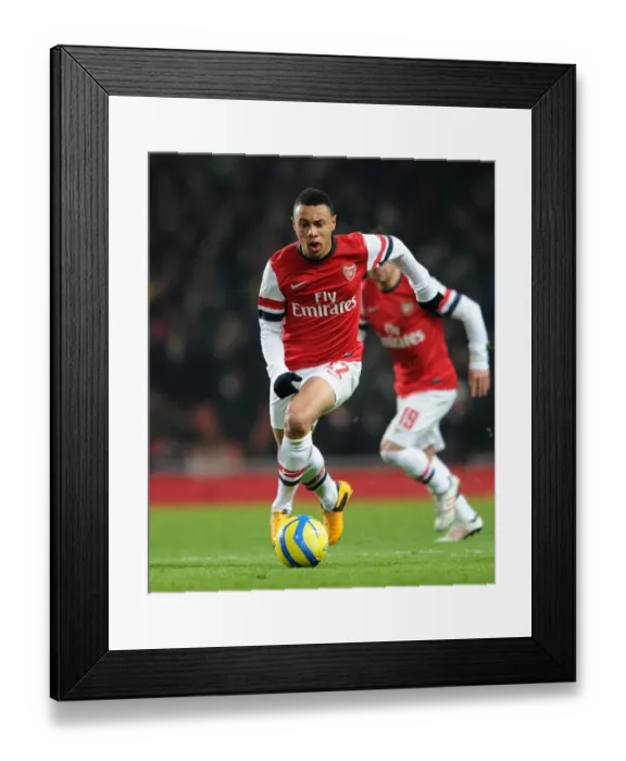 Framed Print : Francis Coquelin (Arsenal). Arsenal 1: 0 Swansea City. FA Cup 3rd Round replay. Emirates Stadium