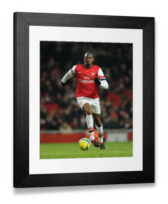 Framed Print : Abou Diaby in Action: Arsenal vs Swansea City - FA Cup Third Round Replay (2013)