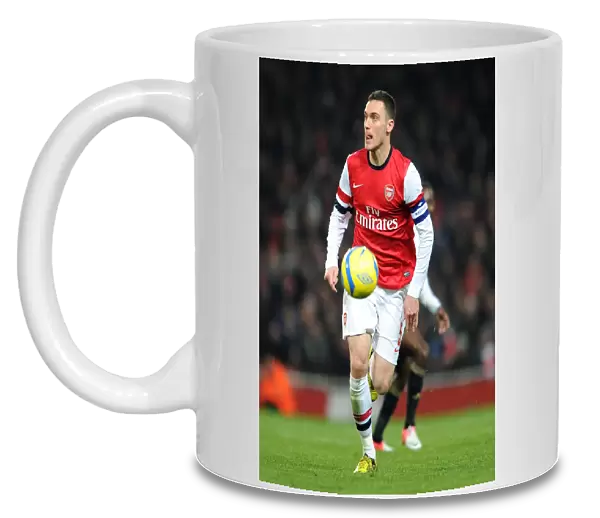Thomas Vermaelen (Arsenal). Arsenal 1: 0 Swansea City. FA Cup 3rd Round replay. Emirates Stadium