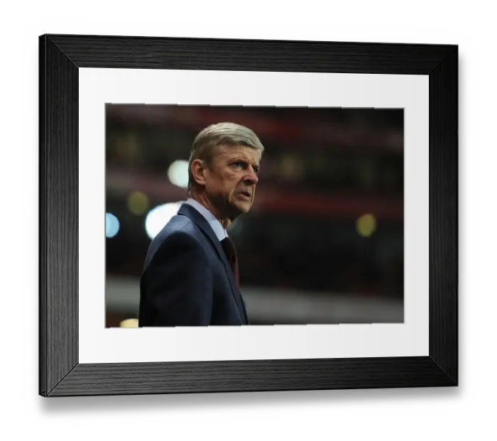 Framed Print : Arsene Wenger: Arsenal Manager Awaits FA Cup Replay vs Swansea City (2013) Framed Print : Arsene Wenger: Arsenal Manager Awaits FA Cup Replay vs Swansea City (2013)