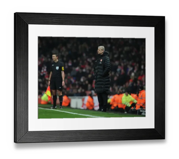 Framed Print : Arsene Wenger Leads Arsenal Against Swansea City in FA Cup Third Round Replay