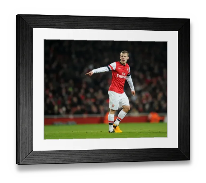 Framed Print : Jack Wilshere Focuses in Arsenal's FA Cup Replay Against Swansea City, 2013