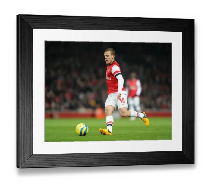 Framed Print : Jack Wilshere (Arsenal). Arsenal 1: 0 Swansea City. FA Cup 3rd Round replay. Emirates Stadium