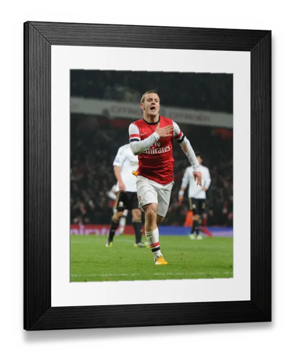 Framed Print : Jack Wilshere's FA Cup Goal: Arsenal's Triumph over Swansea City (2012-13)