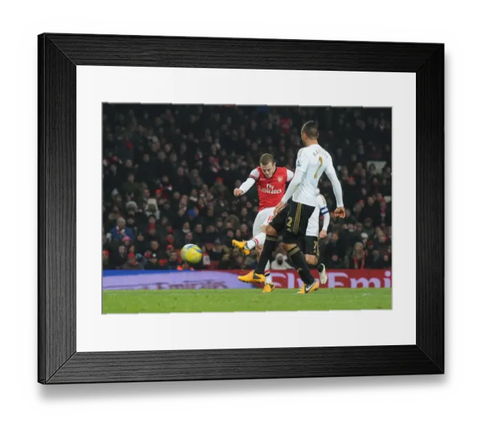 Framed Print : Arsenal's Jack Wilshere Scores the Winner Against Swansea in FA Cup Third Round Replay Framed Print : Arsenal's Jack Wilshere Scores the Winner Against Swansea in FA Cup Third Round Replay