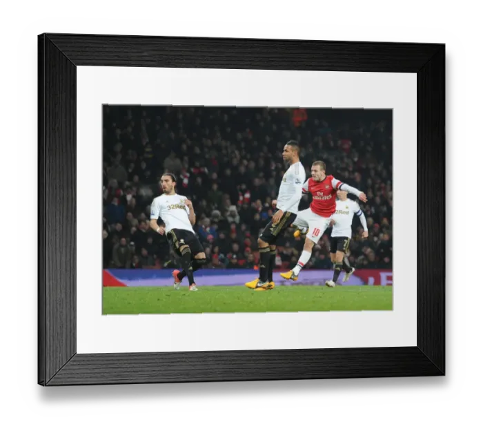 Framed Print : Jack Wilshere's Dramatic FA Cup Winner: Arsenal Triumphs Over Swansea