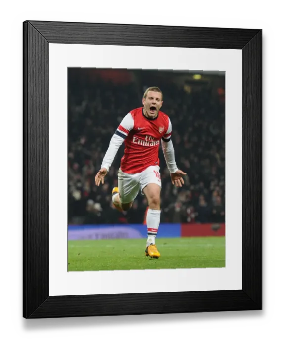Framed Print : Jack Wilshere's Dramatic FA Cup Goal: Arsenal's Triumph Over Swansea City (2012-13)