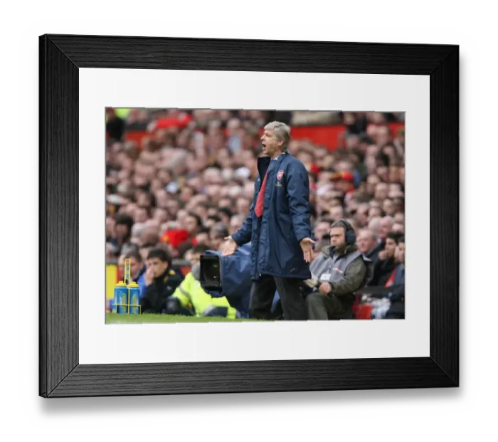 Framed Print : Arsene Wenger: Manchester United's Edge over Arsenal in the 2008 Premier League Clash (2-1)