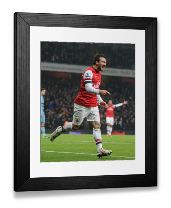 Framed Print : Santi Cazorla's Hat-Trick: Arsenal's Dominance over West Ham United (2012-13) Framed Print : Santi Cazorla's Hat-Trick: Arsenal's Dominance over West Ham United (2012-13)