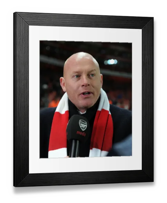 Framed Print : Perry Groves Interviewed Before Arsenal vs West Ham United, Premier League 2012-13 Framed Print : Perry Groves Interviewed Before Arsenal vs West Ham United, Premier League 2012-13