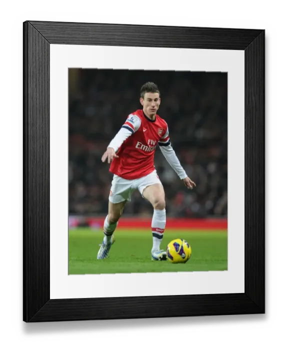 Framed Print : Arsenal's Laurent Koscielny Focuses in Arsenal v West Ham United Premier League Clash Framed Print : Arsenal's Laurent Koscielny Focuses in Arsenal v West Ham United Premier League Clash
