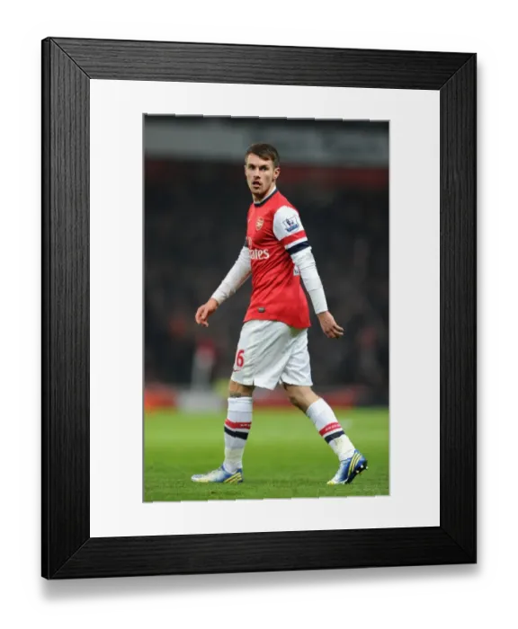 Framed Print : Aaron Ramsey in Action: Arsenal vs. West Ham United, Premier League 2012-13 Framed Print : Aaron Ramsey in Action: Arsenal vs. West Ham United, Premier League 2012-13