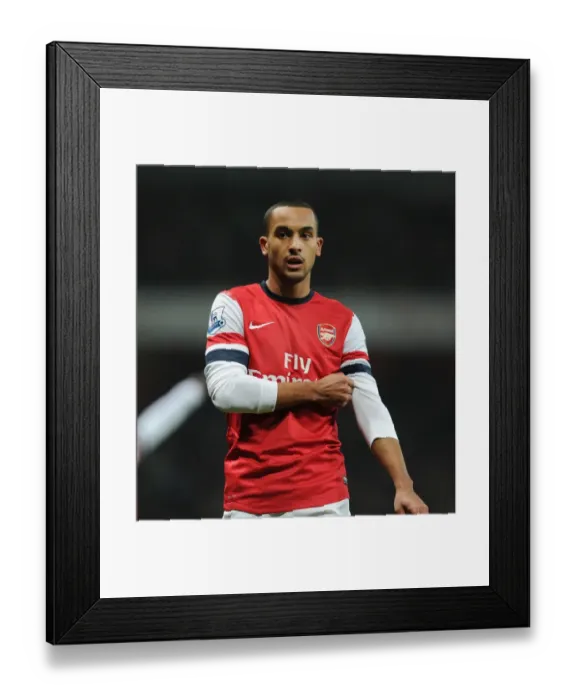 Framed Print : Theo Walcott in Action: Arsenal vs West Ham United, Premier League 2012-13 Framed Print : Theo Walcott in Action: Arsenal vs West Ham United, Premier League 2012-13