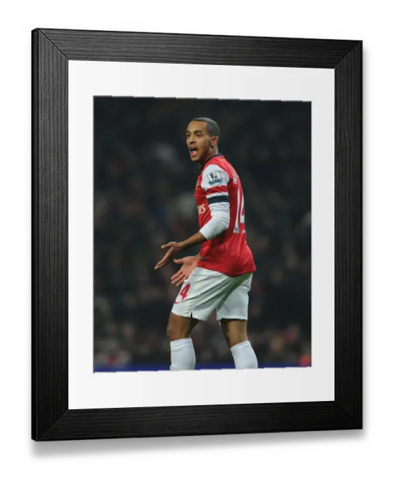 Framed Print : Theo Walcott in Action: Arsenal vs. West Ham United, Premier League 2012-13 Framed Print : Theo Walcott in Action: Arsenal vs. West Ham United, Premier League 2012-13