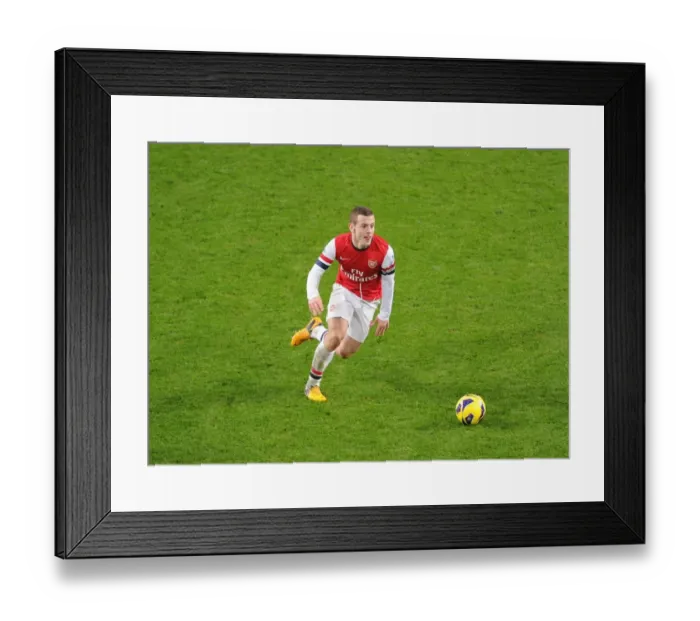Framed Print : Jack Wilshere in Action: Arsenal vs West Ham United, Premier League 2012-13