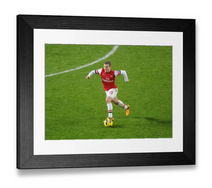 Framed Print : Jack Wilshere: Arsenal's Midfield Maestro in Action Against West Ham United, Premier League 2012-13 Framed Print : Jack Wilshere: Arsenal's Midfield Maestro in Action Against West Ham United, Premier League 2012-13