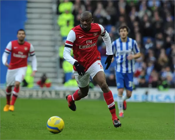Abou Diaby (Arsenal). Brighton & Hove Albion 2: 3 Arsenal. FA Cup 4th Round. The AMEX Stadium