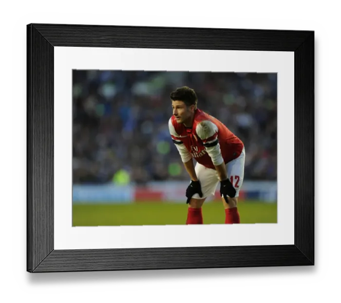 Framed Print : Olivier Giroud's Goal Secures FA Cup Victory for Arsenal over Brighton & Hove Albion (2012-13) Framed Print : Olivier Giroud's Goal Secures FA Cup Victory for Arsenal over Brighton & Hove Albion (2012-13)