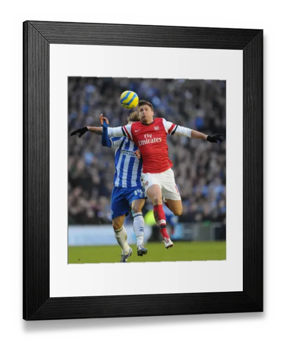 Framed Print : Giroud's FA Cup Triumph: Outmaneuvering Calderon of Brighton Framed Print : Giroud's FA Cup Triumph: Outmaneuvering Calderon of Brighton