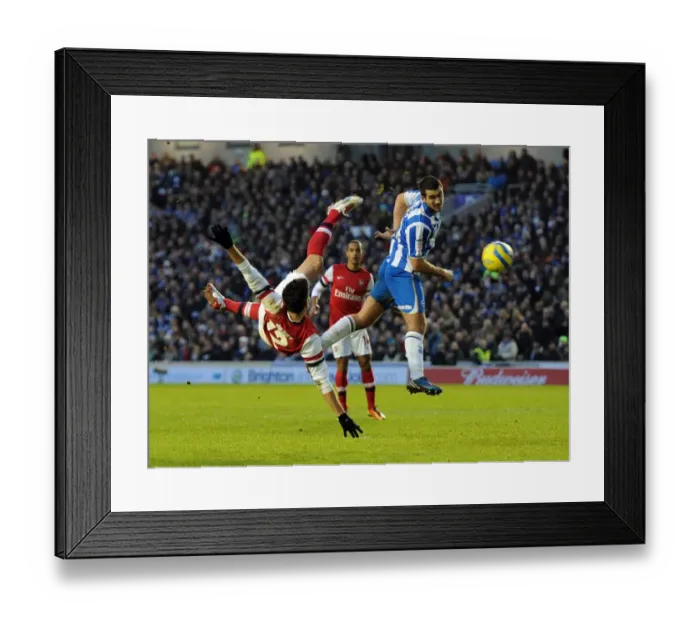 Framed Print : Giroud vs Dicker: Intense Battle in FA Cup Fourth Round Clash Between Brighton & Arsenal Framed Print : Giroud vs Dicker: Intense Battle in FA Cup Fourth Round Clash Between Brighton & Arsenal