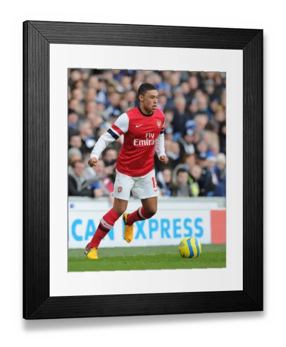 Framed Print : Alex Oxlade-Chamberlain in Action: Arsenal vs Brighton & Hove Albion, FA Cup 2012-13