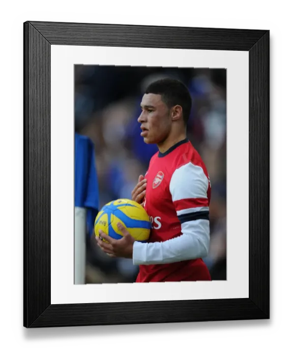 Framed Print : Alex Oxlade-Chamberlain in Action: Arsenal's FA Cup Victory over Brighton & Hove Albion (2012-13)