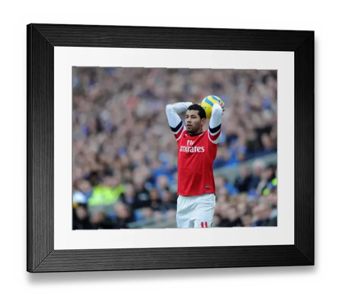 Framed Print : Andre Santos in Action: Arsenal vs. Brighton & Hove Albion, FA Cup 2012-13