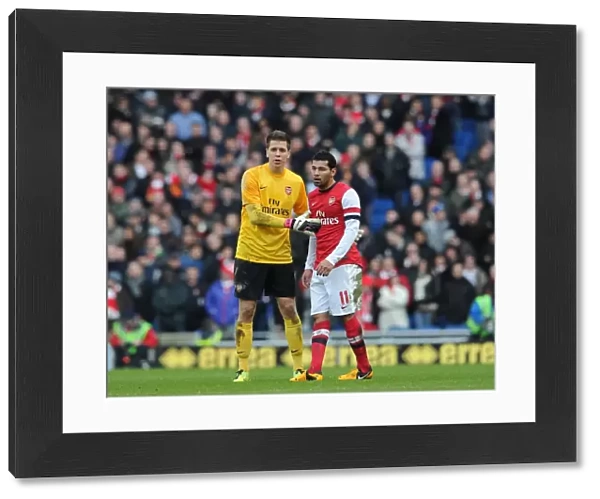 Wojciech Szczesny and Andre Santos (Arsenal). Brighton & Hove Albion 2: 3 Arsenal