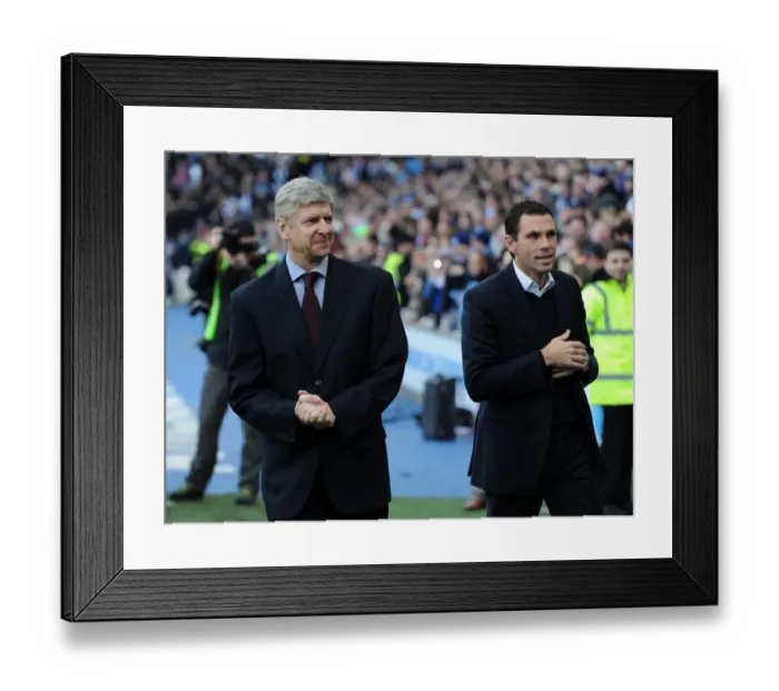 Framed Print : Arsene Wenger and Gus Poyet Face Off: FA Cup Fourth Round Clash Between Brighton & Hove Albion and Arsenal, 2013 Framed Print : Arsene Wenger and Gus Poyet Face Off: FA Cup Fourth Round Clash Between Brighton & Hove Albion and Arsenal, 2013