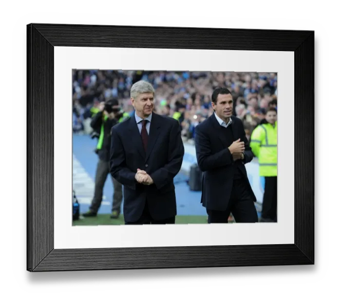 Framed Print : Arsene Wenger vs. Gus Poyet: FA Cup Clash - Arsenal vs. Brighton & Hove Albion (2013) Framed Print : Arsene Wenger vs. Gus Poyet: FA Cup Clash - Arsenal vs. Brighton & Hove Albion (2013)