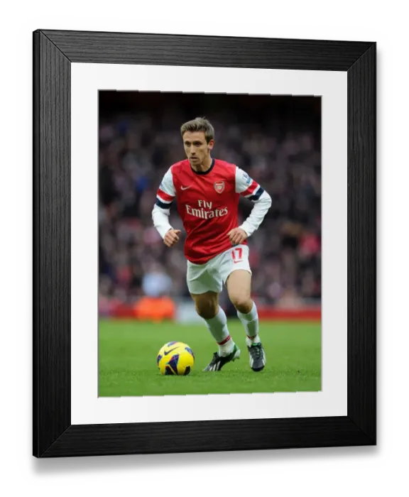 Framed Print : Nacho Monreal in Action: Arsenal vs Stoke City, Premier League 2012-13 Framed Print : Nacho Monreal in Action: Arsenal vs Stoke City, Premier League 2012-13