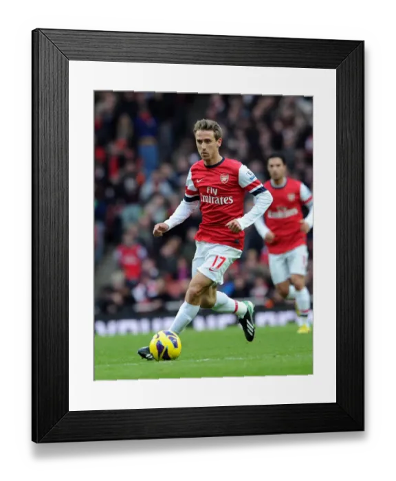 Framed Print : Nacho Monreal in Action: Arsenal vs Stoke City, Premier League 2012-13 Framed Print : Nacho Monreal in Action: Arsenal vs Stoke City, Premier League 2012-13