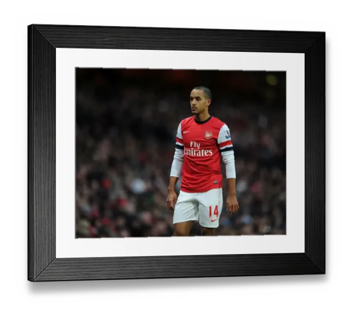 Framed Print : Theo Walcott in Action: Arsenal vs Stoke City, Premier League 2012-13 Framed Print : Theo Walcott in Action: Arsenal vs Stoke City, Premier League 2012-13
