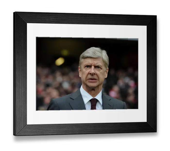Framed Print : Arsene Wenger Leading Arsenal Against Stoke City, Premier League 2012-13