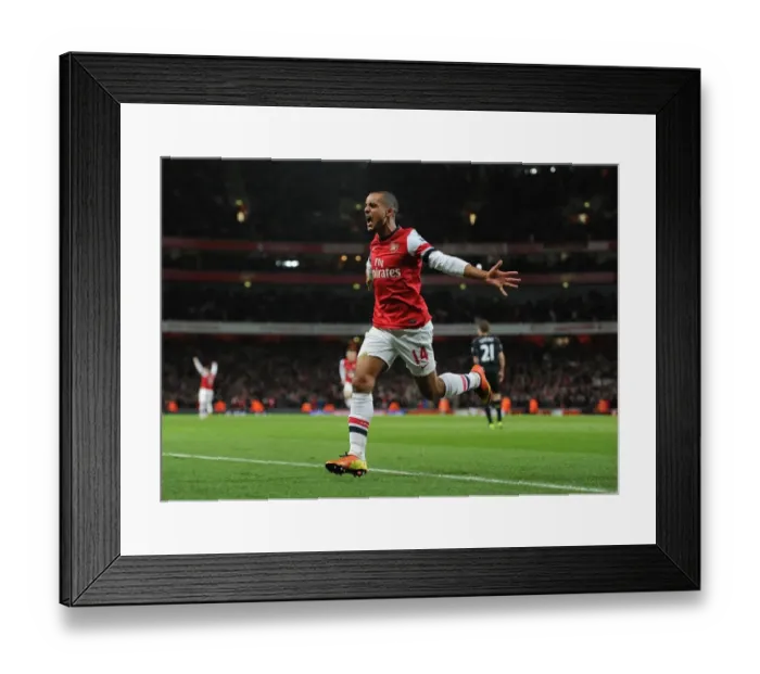 Framed Print : Theo Walcott's Brace: Arsenal's Triumph over Liverpool (2012-13) Framed Print : Theo Walcott's Brace: Arsenal's Triumph over Liverpool (2012-13)