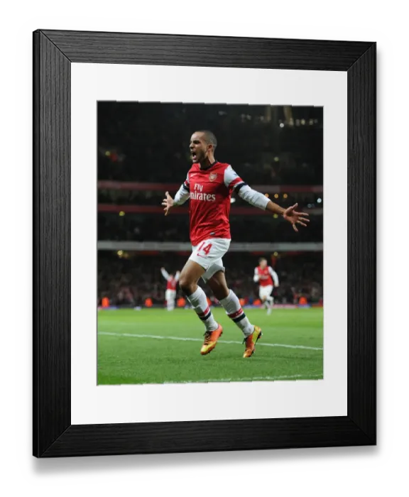 Framed Print : Theo Walcott's Brace: Arsenal's Triumph over Liverpool (2012-13)