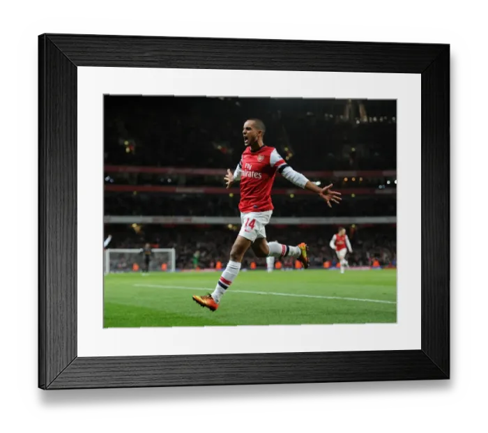 Framed Print : Theo Walcott's Brace: Arsenal's Triumph over Liverpool (2012-13)