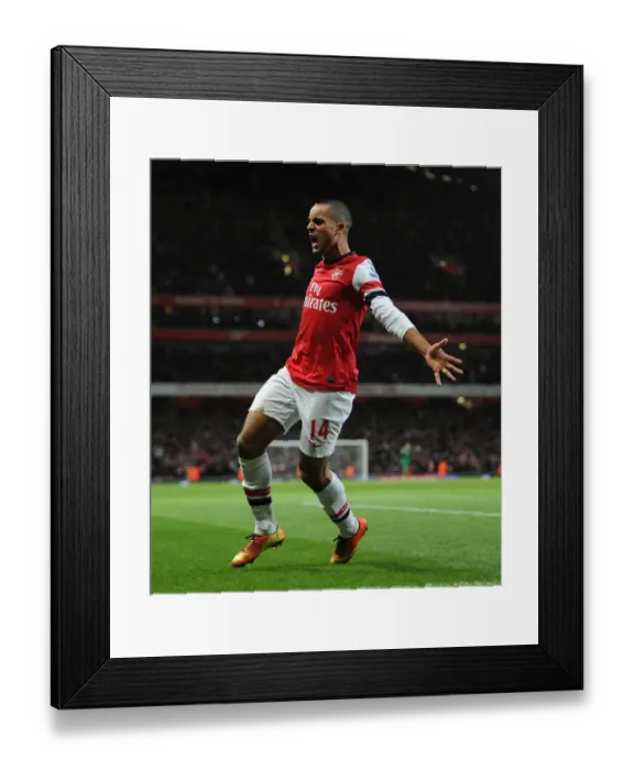 Framed Print : Theo Walcott's Brace: Arsenal's Triumph over Liverpool (2012-13)