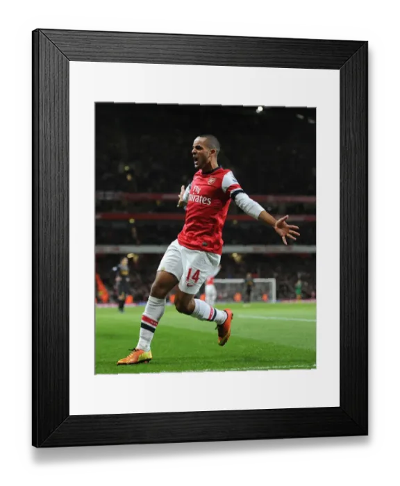 Framed Print : Theo Walcott's Brace: Arsenal's Triumph over Liverpool (2012-13)